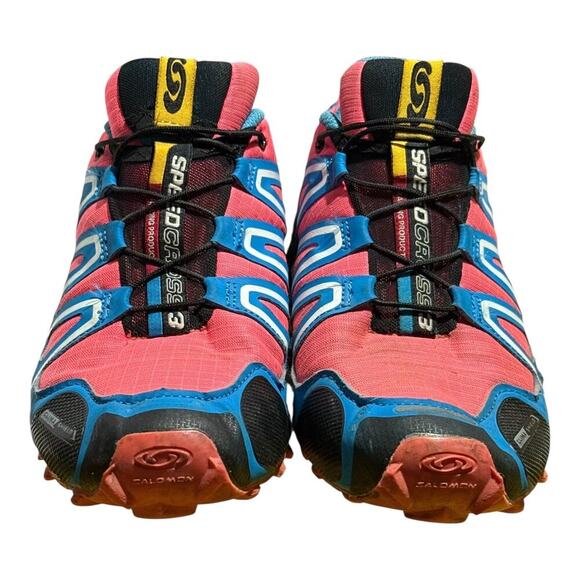 Salomon Speedcross 3 Trail Running Shoes Pink Blue White Women's Size 8 - Picture 2 of 8